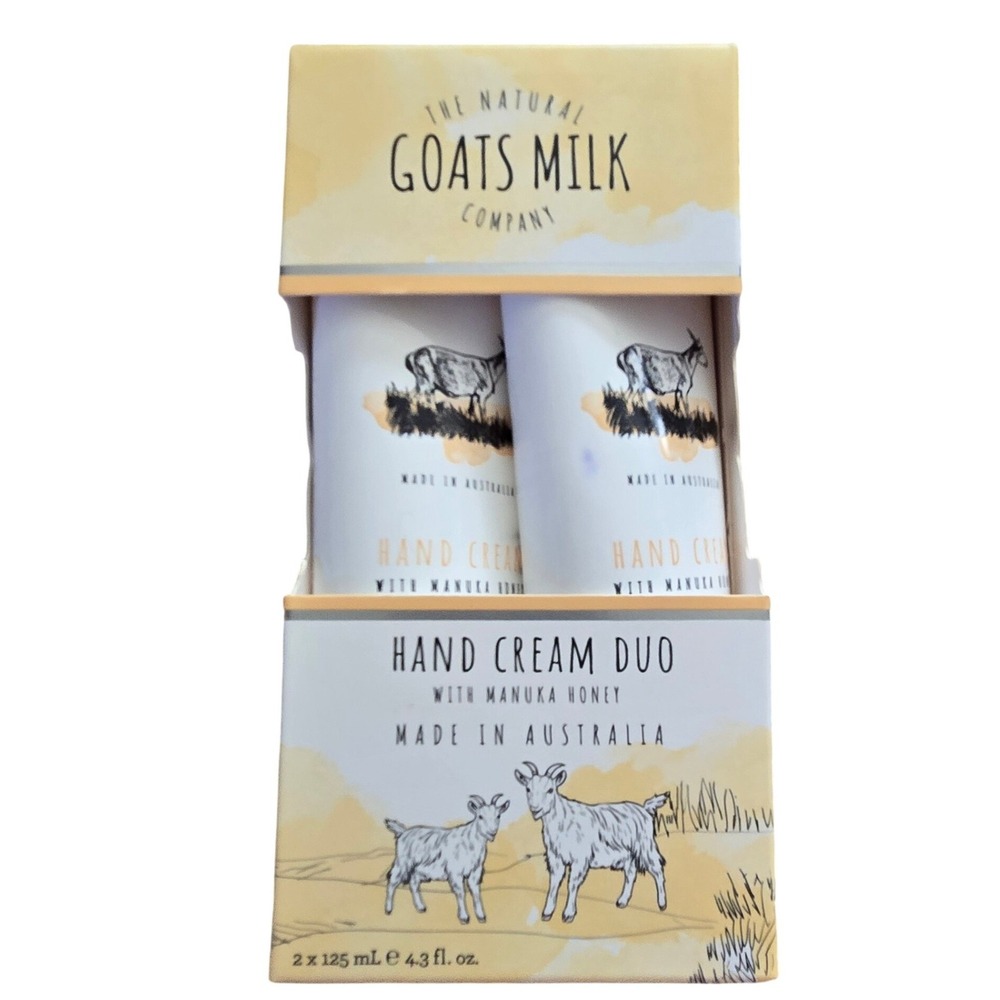 The Natural Goats Milk Company Hand Cream Duo Unisex 2x125mL White Manuka Honey‎